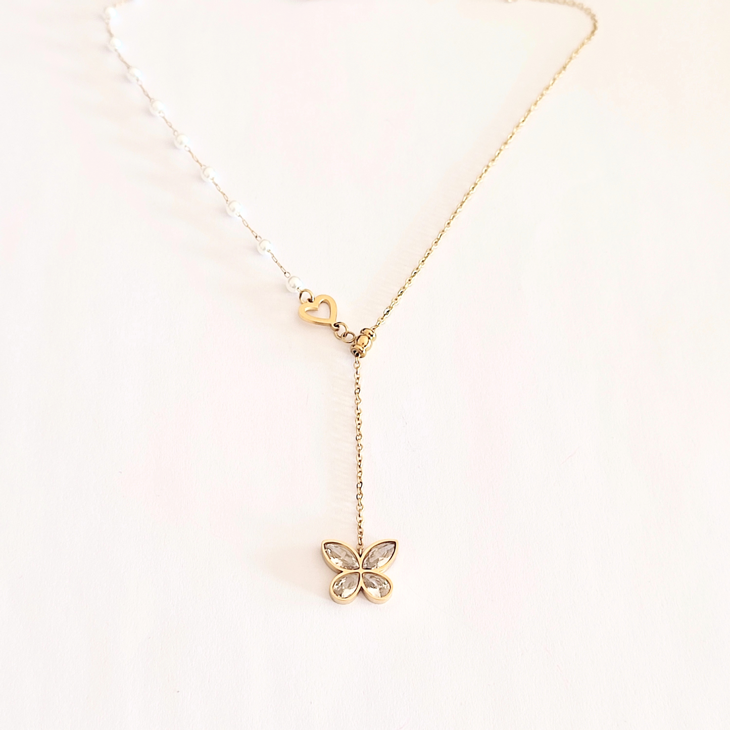 Collier mi perle mi chaîne