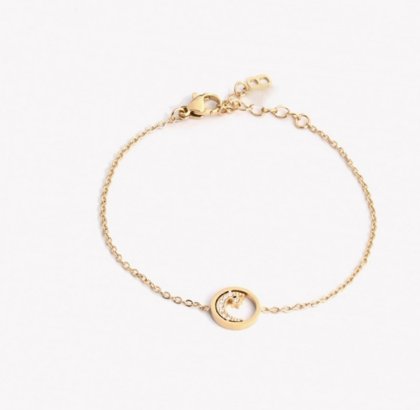 Bracelet lune et étoile