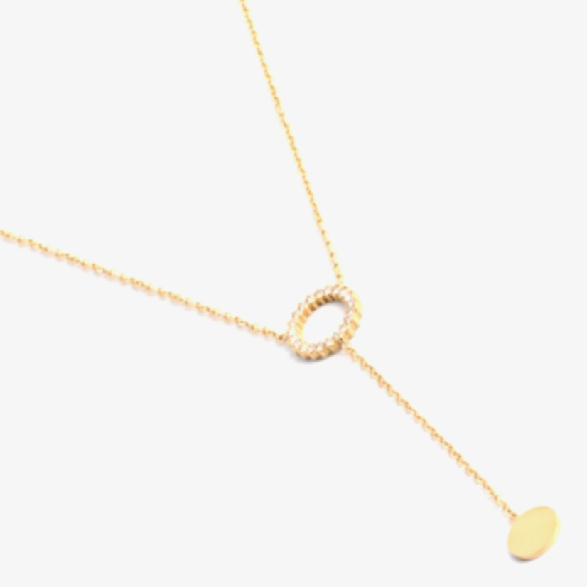 Collier avec cercle suspendu