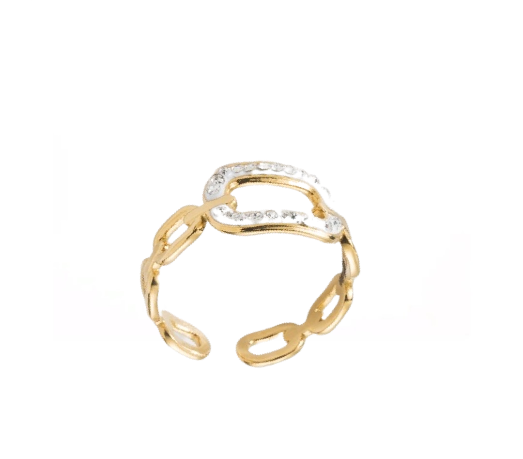 Bague fine Acier inoxydable Zircon