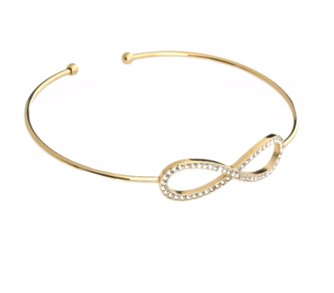 Bracelet infini acier inoxydable