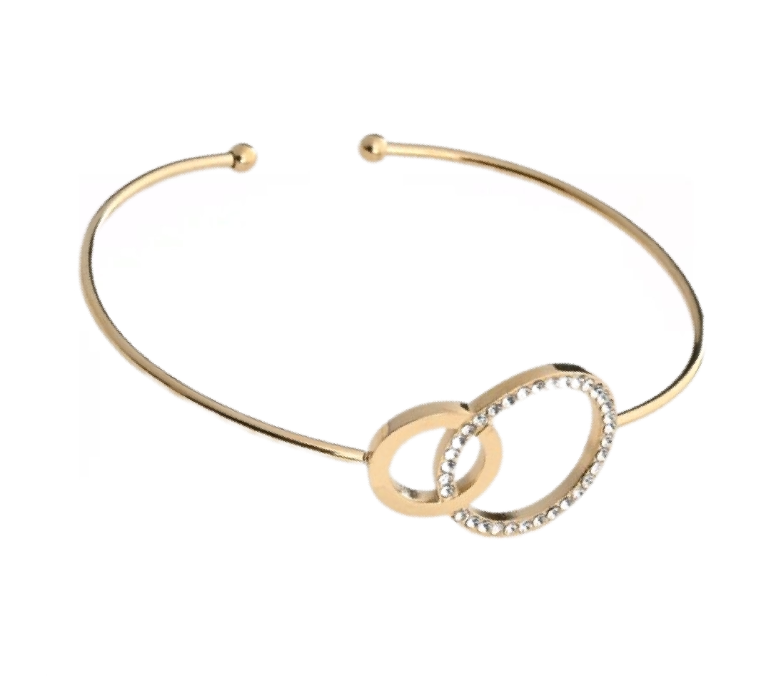 Bracelet cercles entrelacés