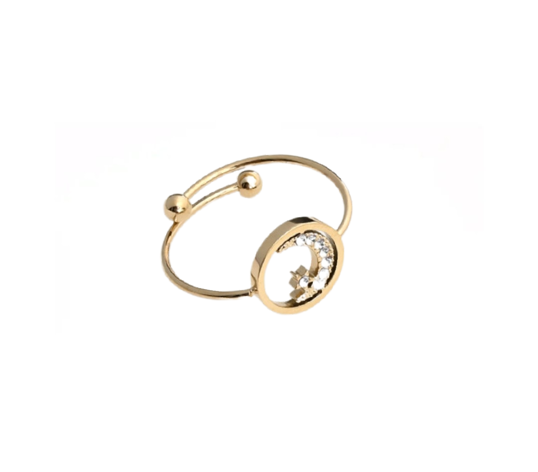 Bague lune et toile Bijouxeclat