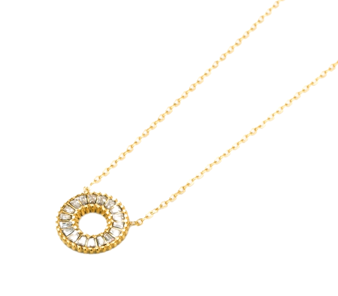 Collier médaillon circulaire