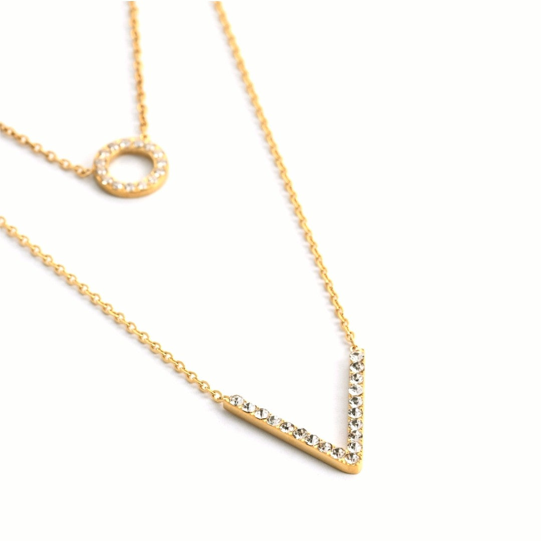 collier double rang ras de cou