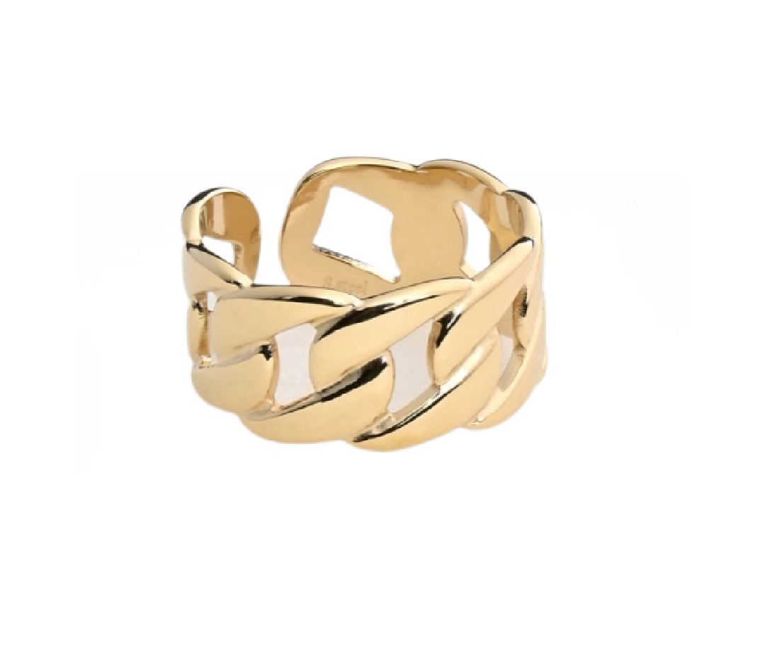 Bague maillons épais