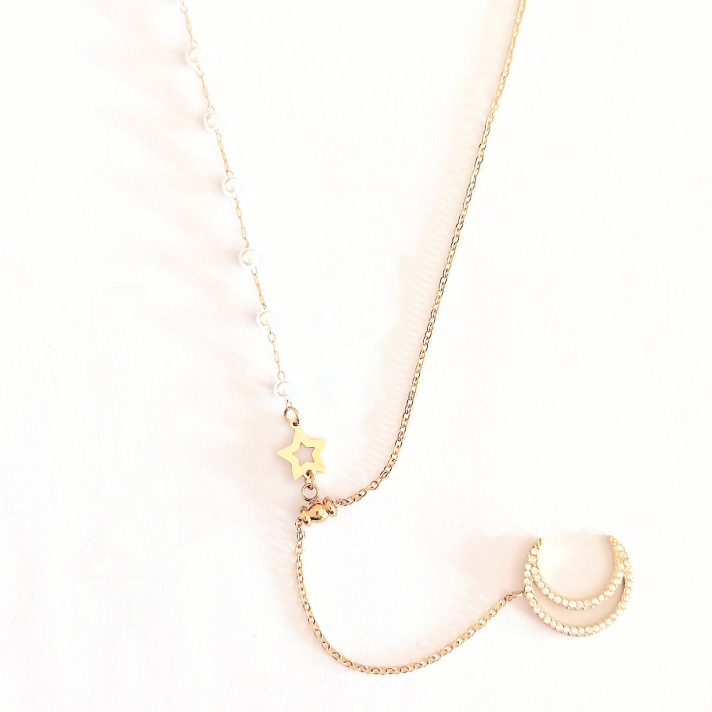 Collier mi perle mi chaîne