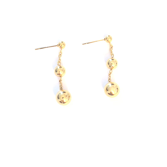 Boucles d'oreilles triple boule