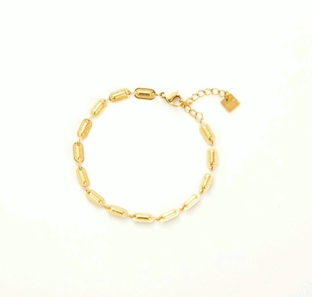 bracelet acier inoxydable doré