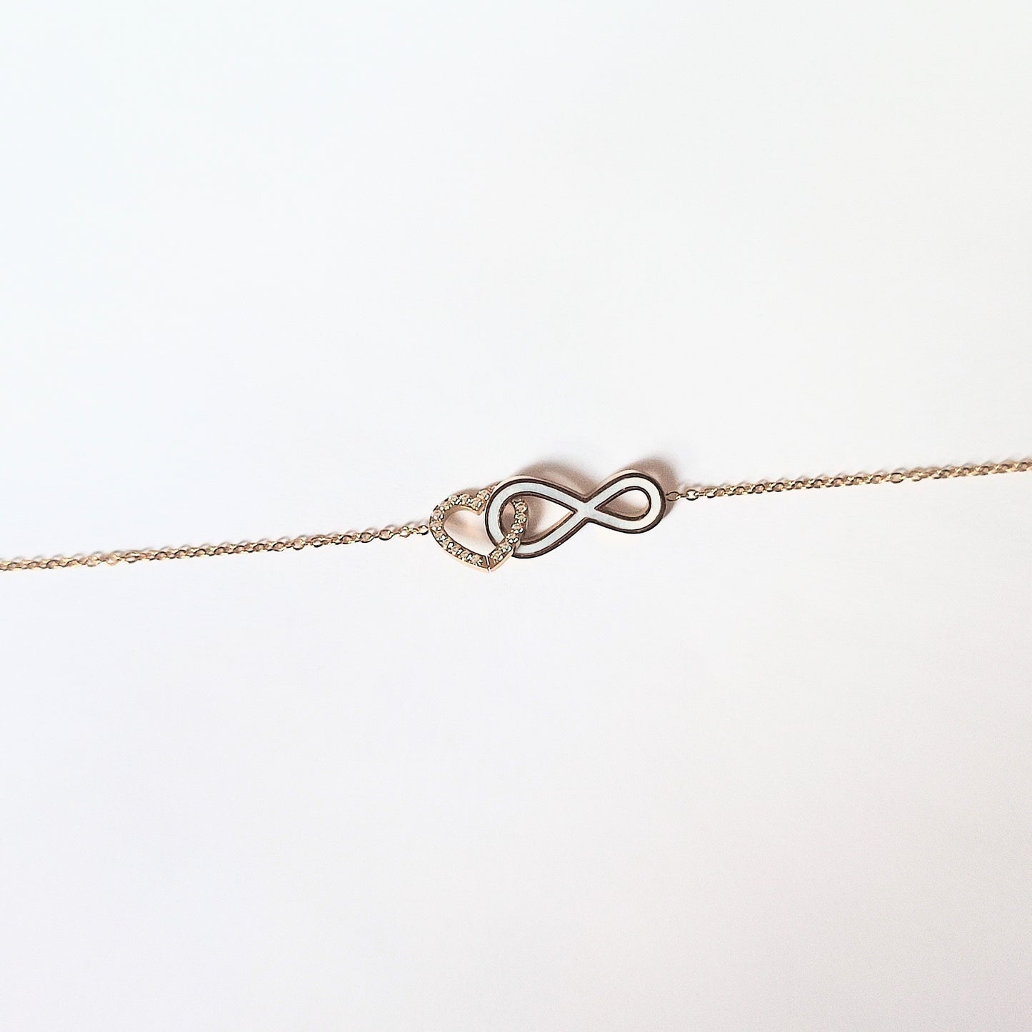 Bracelet cœur infini en acier inoxydable 
