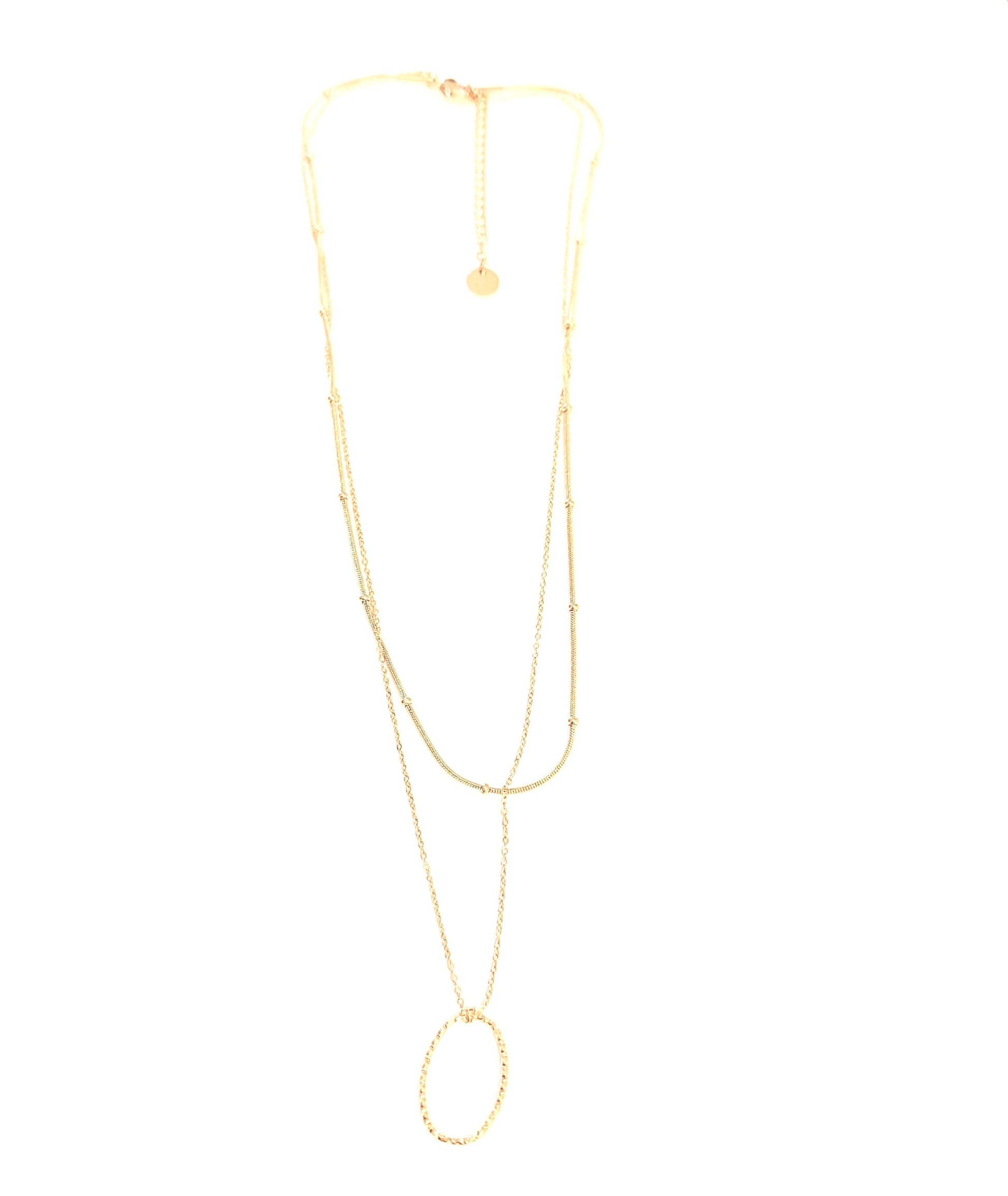 Collier chaine double 