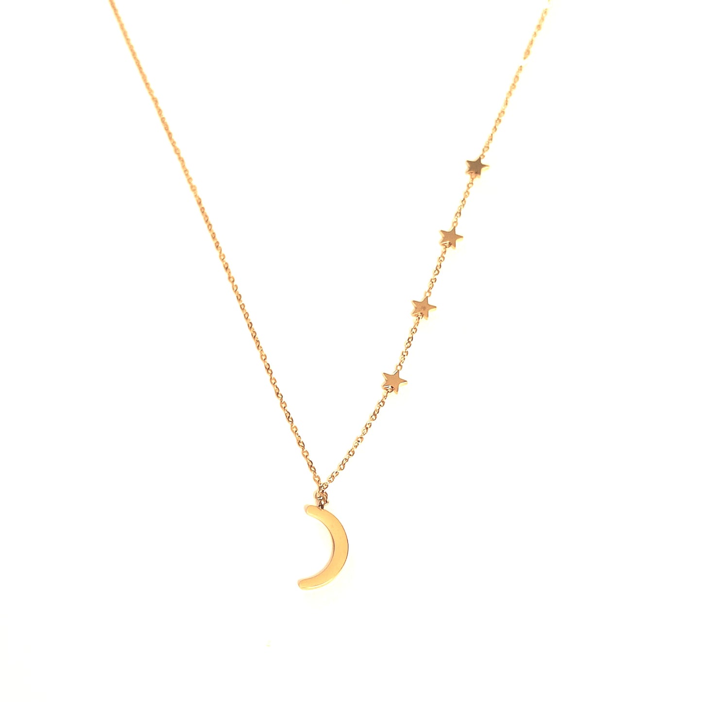 Collier y lune et étoile 