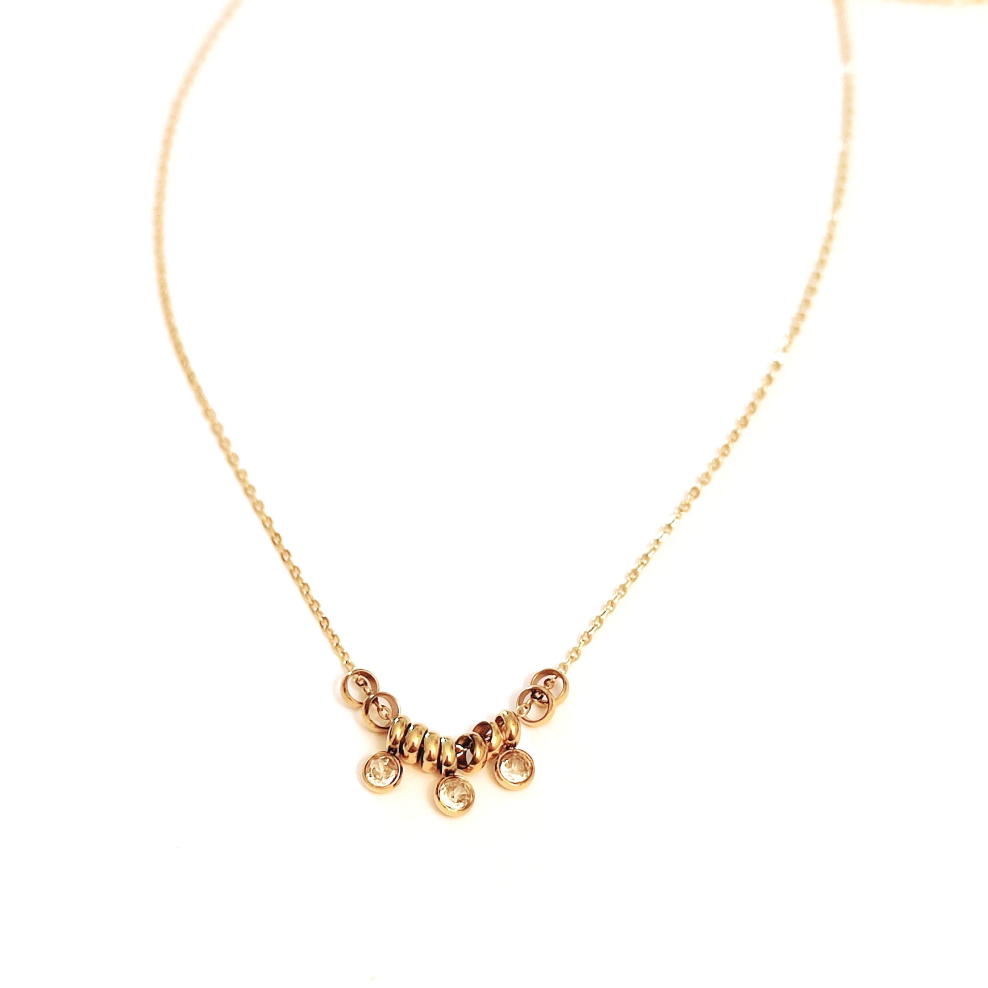 Collier boho en acier inoxydable 