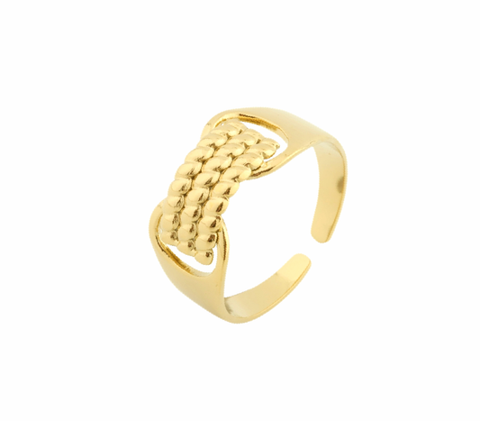 Bague vintage en acier inoxydable 