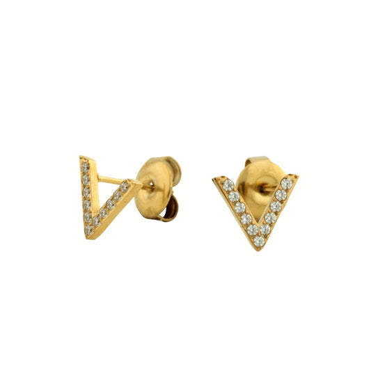 Boucles d'oreilles femme  forme V