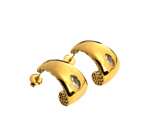 Boucles d'oreilles femme en acier inoxydable