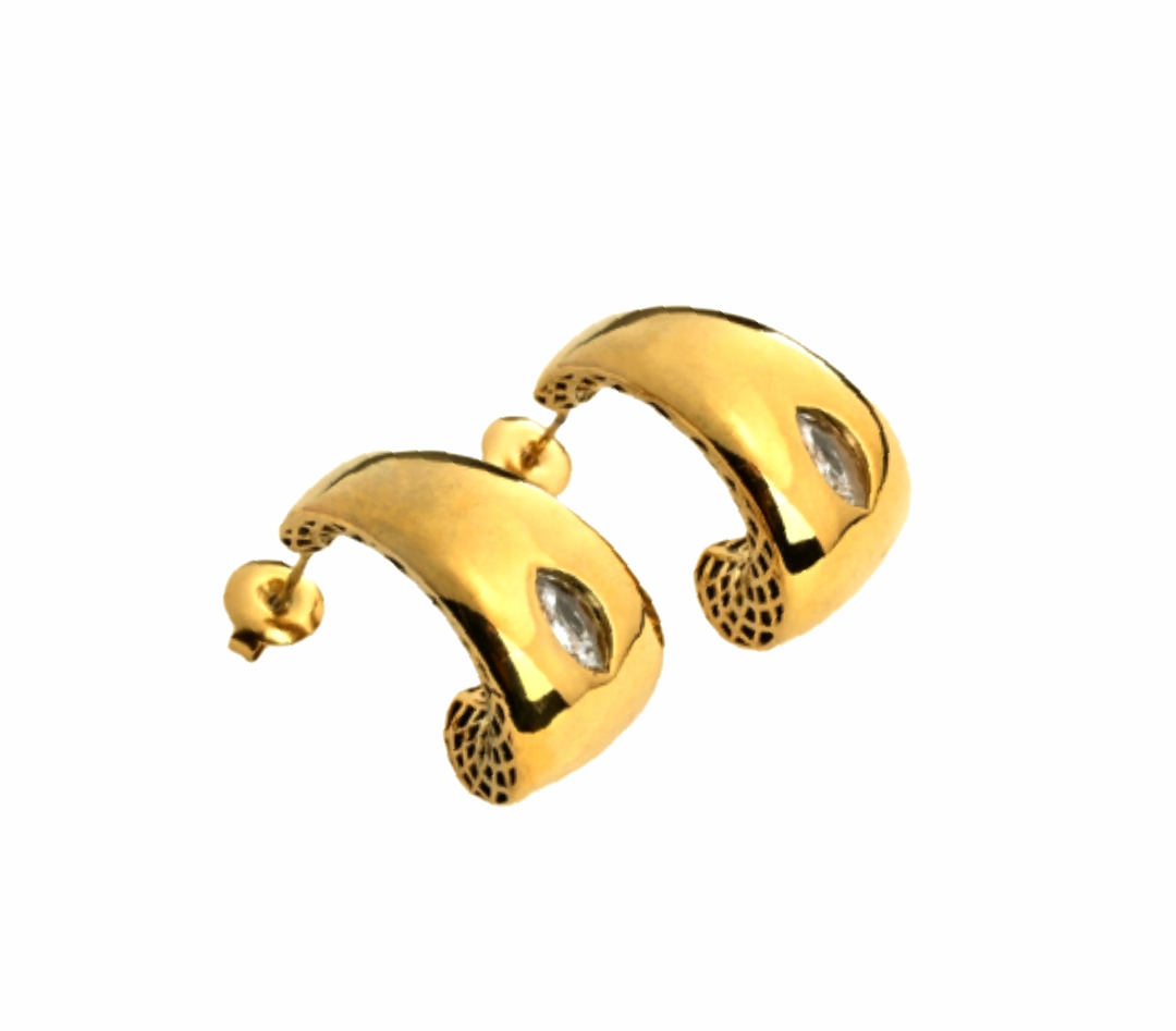 Boucles d'oreilles femme en acier inoxydable 