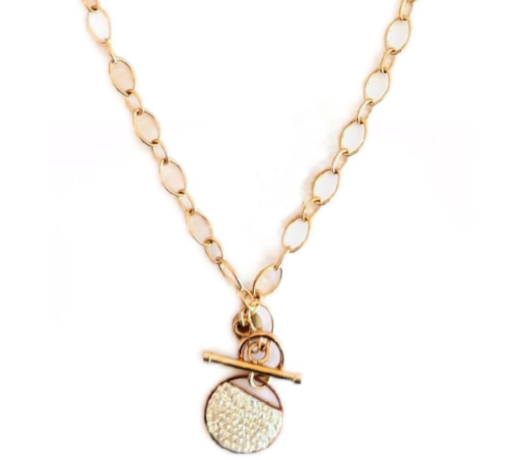 collier-pendentif-strass-barres-en-acier-inoxydable