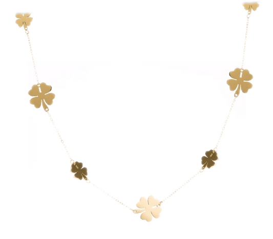 collier multi trèfle